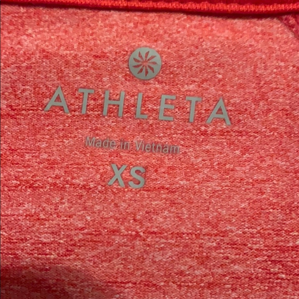 Athleta XS space dye orange 1/4 zip - Picture 2 of 4